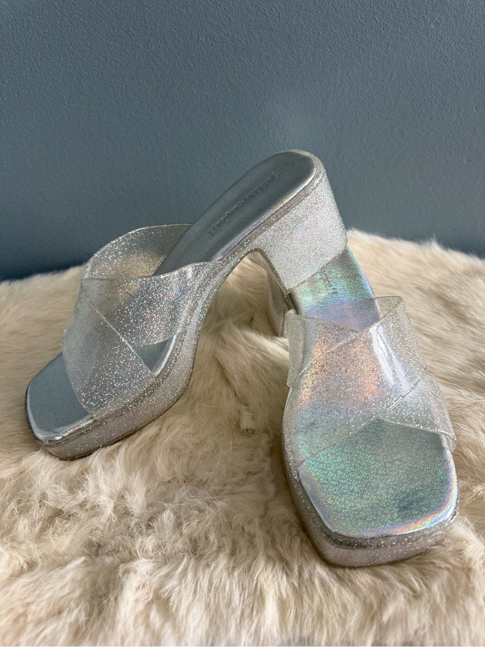 Jeffrey Campbell Bubblegum Heeled Slide Sandals